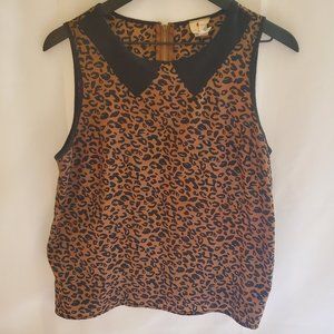 One Clothing Leopard Print Sleeveless Top Size M
